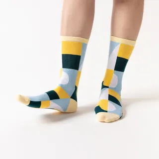 【WARX】薄款玩色五週年高筒襪-檸檬黃(除臭襪/機能運動襪/足弓防護)