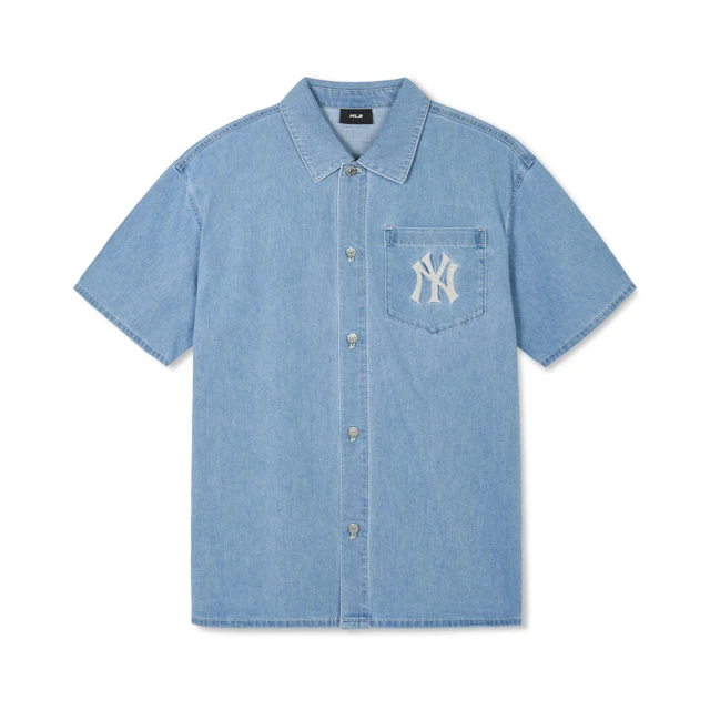 MLB 牛仔丹寧襯衫 紐約洋基隊(3ADRB0443-50B