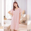 【La Felino 羅絲美】摯愛玫瑰100%純棉短袖洋裝睡衣(R4810)