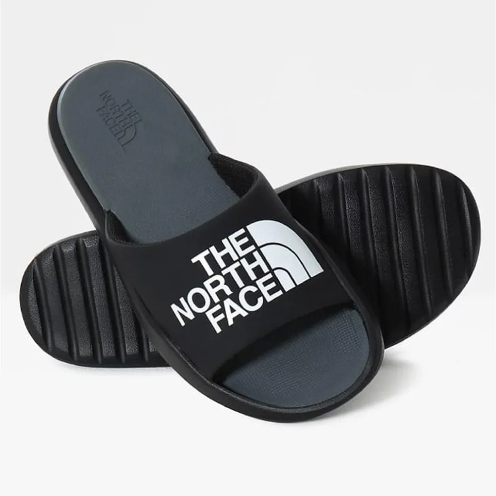 【The North Face】男 Triarch Slides 輕量便利LOGO拖鞋.海灘鞋.戶外拖鞋.沙灘鞋(5JCA-KY4 黑 N)