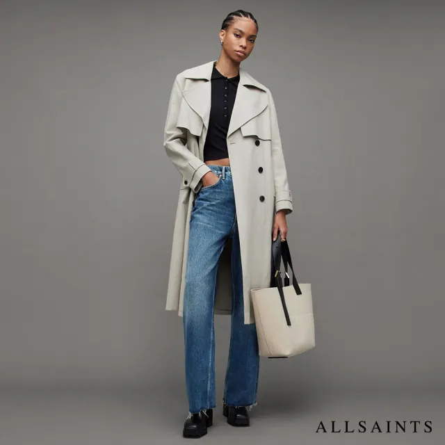 【ALLSAINTS】BLAKE 高腰不收邊牛仔寬褲 W002EZ(寬褲管版型)