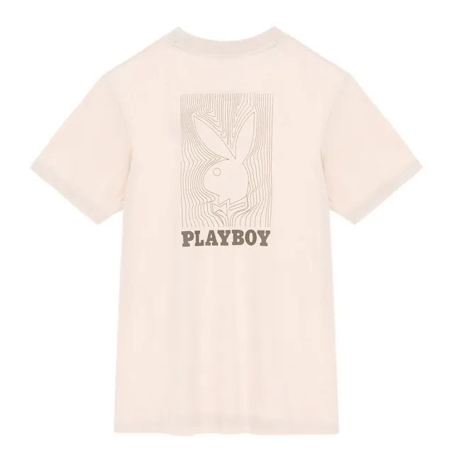 【PLAYBOY】幾何線條兔上衣(奶茶色)