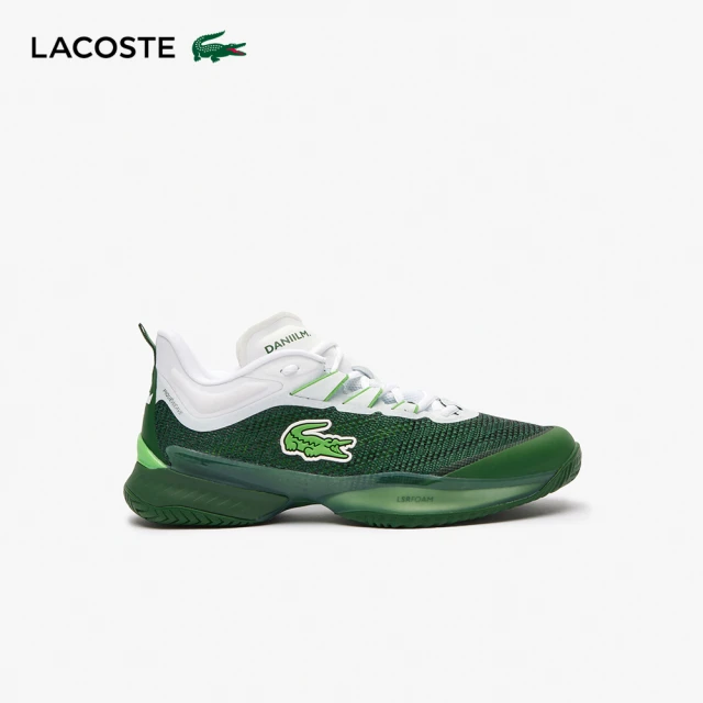【LACOSTE】男鞋-丹尼爾梅德韋傑夫 AG-LT23 超級網球鞋(深綠/白色)