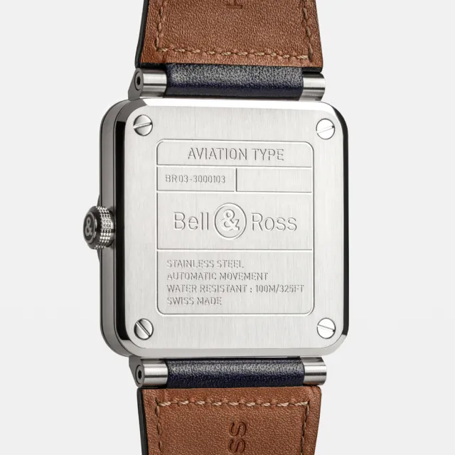 【Bell&Ross】BR03方形機械腕錶-41mm  母親節(BR03A-BLU-ST/SCA)