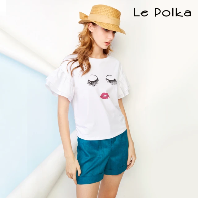 Le Polka 典雅燒花亮片直筒洋裝-女品牌優惠