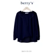【betty’s 貝蒂思】造型壓褶領片雪紡上衣(共二色)