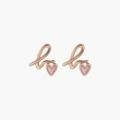【agnes b.】bijoux  b. logo純銀愛心珍珠母貝耳環(多款/女)