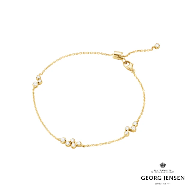 Georg Jensen 喬治傑生 GEORG JENSEN SIGNATURE DIAMONDS 手鏈(18K黃金 鑽石 手鏈)