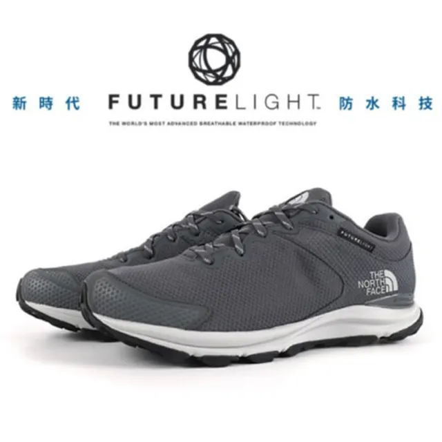 【The North Face】男 FUTURELIGHT 防水透氣避震登山健行鞋.抓地耐磨外底(4OA5-H7L 鋅灰/斑點灰 V)