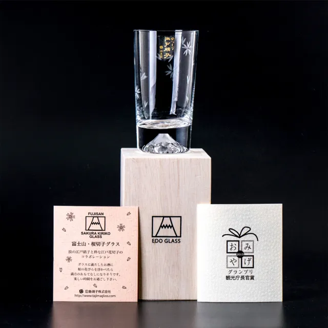 【田島硝子】日本手工吹製富士山杯 MINI迷你版! mini櫻花款 高杯啤酒杯 玻璃杯 隨飲料變色(TG20-015-MTS)
