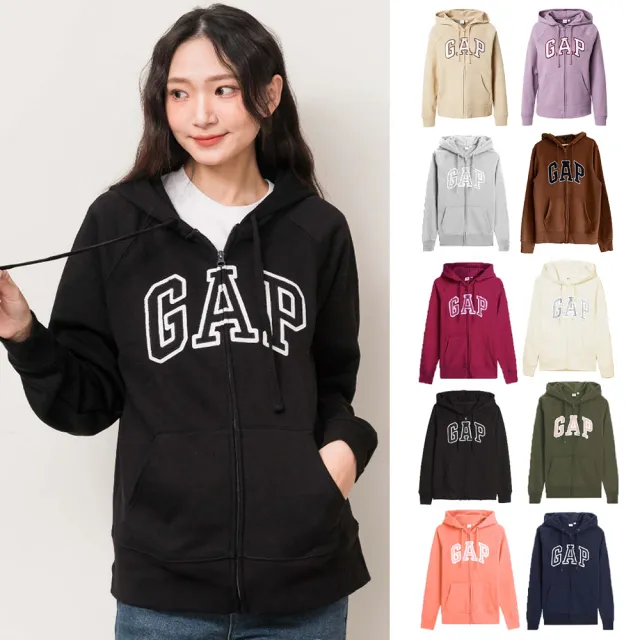 【GAP】女版 經典Logo外套 薄鋪棉 連帽外套 刺繡 穿搭 內刷毛 經典款現貨 正品(美國代購 秋冬新品)