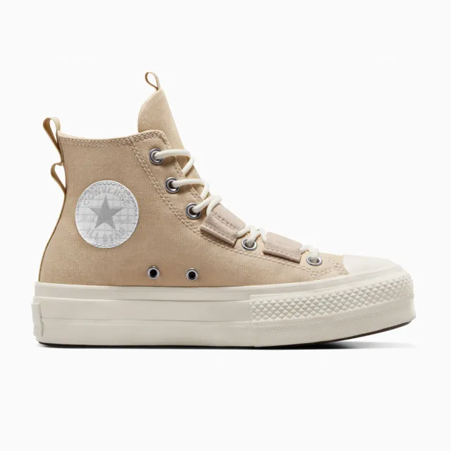 CONVERSE】CTAS LIFT HI 高筒鞋休閒鞋厚底鞋女鞋淺卡其米(A06494C