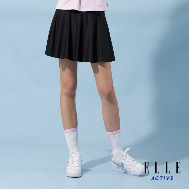 ELLE ACTIVE 女款 運動休閒短裙/褲裙-黑色(EA24M2W2102#99)