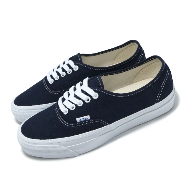 VANSVANS 休閒鞋 Authentic Reissue 44 男鞋 女鞋 藍 白 帆布 華夫格大底 板鞋 情侶鞋(VN000CQAOA8)