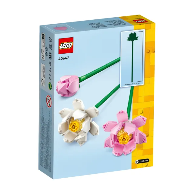 【LEGO 樂高】Botanicals 40647 蓮花(居家擺設 花束禮物 手工藝 送禮推薦)
