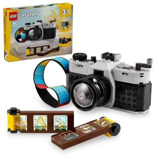 【LEGO 樂高】創意百變系列3合1 31147 復古照相機(攝影機 三種組裝方式 禮物 居家擺設)