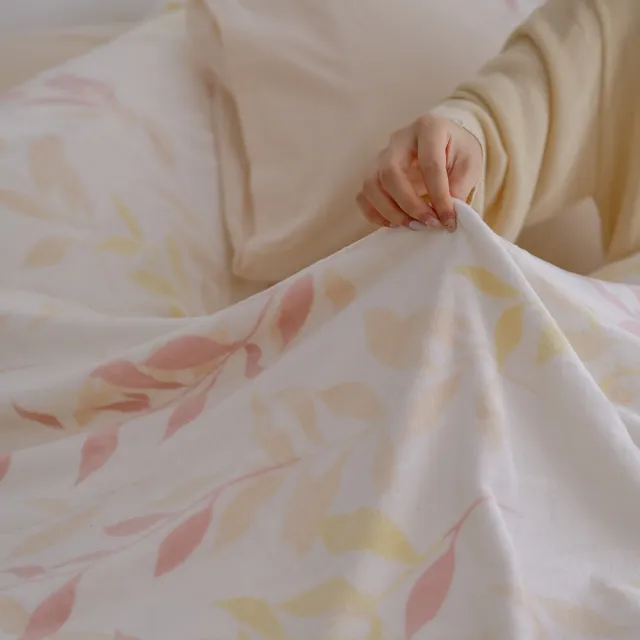 【翔仔居家】2023新花色 極緻柔暖法蘭絨被毯冬被床包4件組(Ceres-加大)