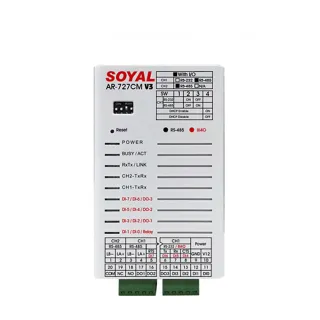 【SOYAL】AR-727-CM-485 TCP/IP轉RS-485 雙RS485通道 串列設備網路伺服器 昌運監視器