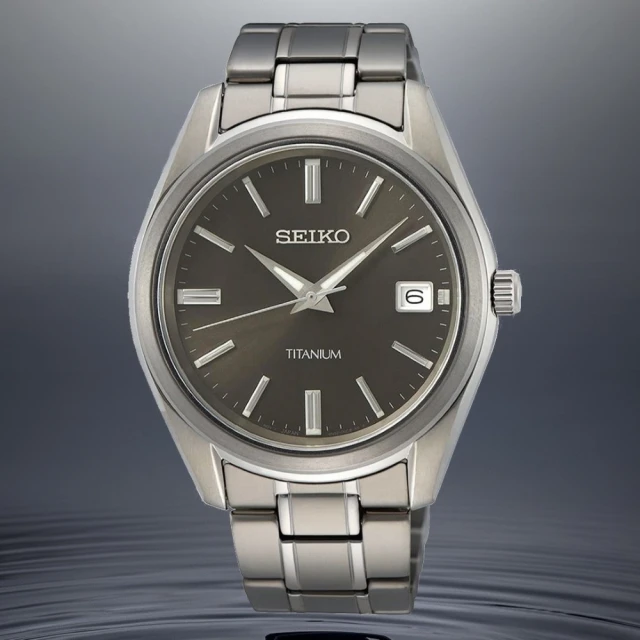 SEIKO 精工 榮耀時刻日期都會腕錶-銀框雙色版-大(SU