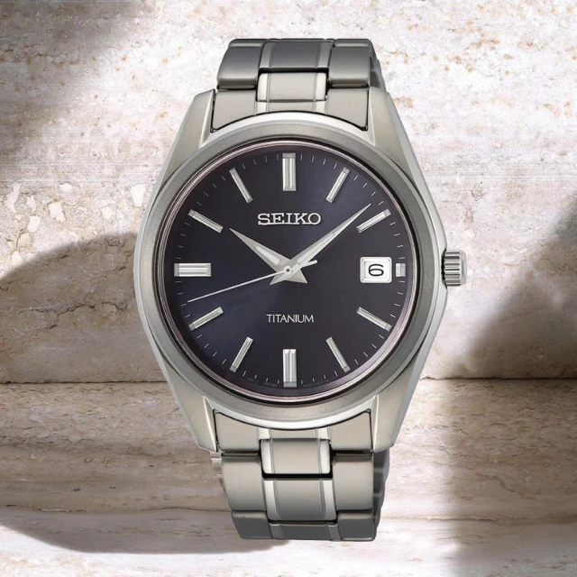 SEIKO 精工 CS系列 城市簡約 鈦金屬 超輕經典手錶40mm/SK027(SUR373P1/6N52-00B0V)