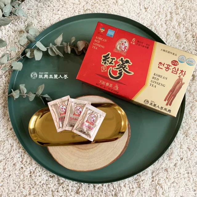 振興高麗人蔘】高麗天紅蔘茶100入禮盒(哈囉高麗蔘茶~咖啡因掰掰