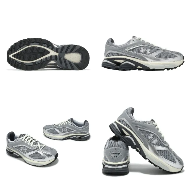 【UNDER ARMOUR】訓練鞋 HOVR Apparition RTRFTR TC 男鞋 女鞋 灰白 銀 網布 緩衝 運動鞋(3027595100)