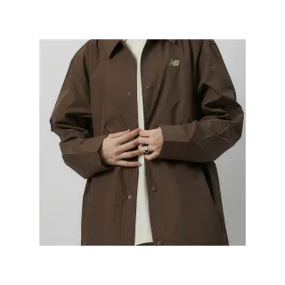 【NEW BALANCE】男款 咖啡色 休閒 百搭 口袋 復古 寬鬆 教練外套 外套 MJ33515DUO