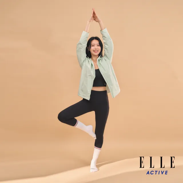 【ELLE ACTIVE】女款 防潑水防風連帽外套-淺綠色(EA24M2W6101#41)