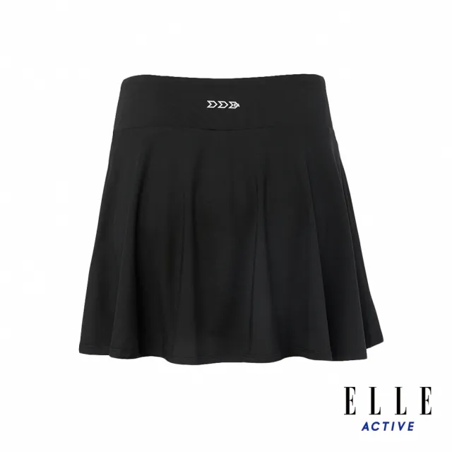 【ELLE ACTIVE】女款 運動休閒短裙/褲裙-黑色(EA24M2W2102#99)
