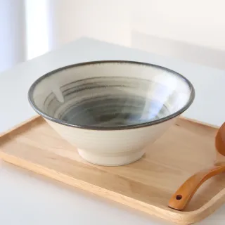 【Just Home】日本製刷毛目陶瓷7.5吋麵碗(碗 麵碗 拉麵碗 湯碗)