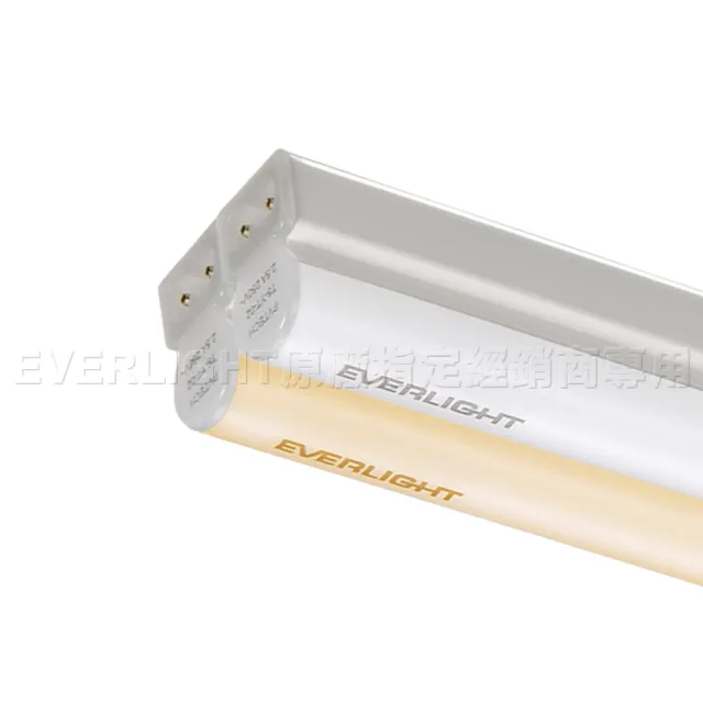 【Everlight 億光】二代 4呎 LED 支架燈 1700/1600LM T5層板燈-6入組(白/黃光)