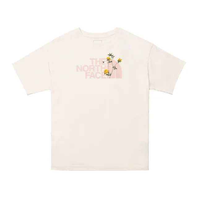 【The North Face】北臉 上衣 女款 短袖上衣 運動 寬鬆 W HALF DOME DAISY SS TEE 白 NF0A88G6QLI