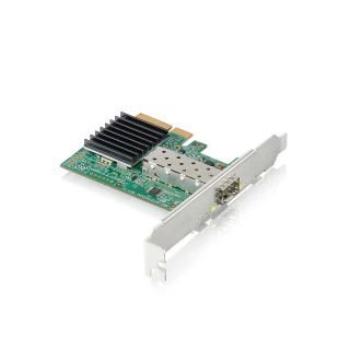 【ZyXEL 合勤】XGN100F 10Gb SFP+光纖單埠高速有線網路卡(PCI-E 3.0 QoS擴充卡)