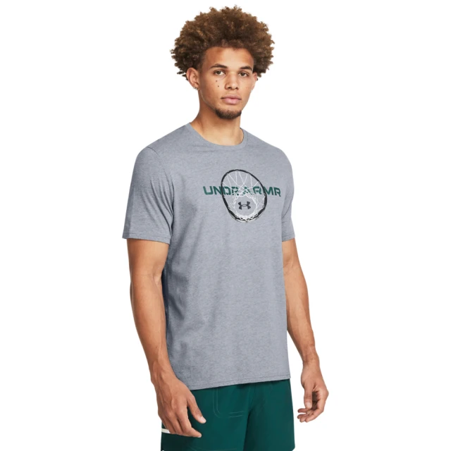 UNDER ARMOUR UA 男 籃球短袖T-Shirt_1382849-035(灰色)