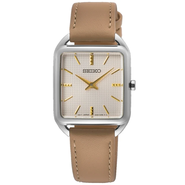 CASIO 卡西歐 自然柔和環保意識方形腕錶 櫻花粉40.5