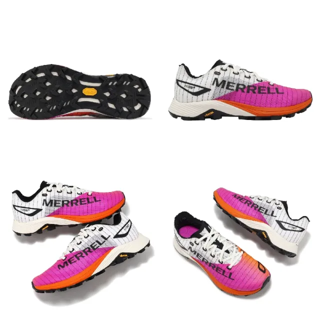 【MERRELL】越野跑鞋 MTL Long Sky 2 Matryx 女鞋 白 粉 高回彈 抓地 機能網布 郊山(ML068128)