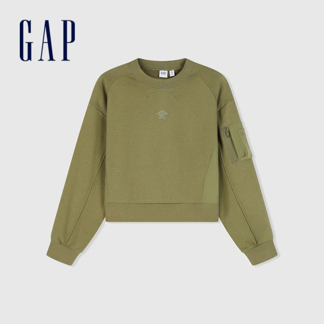 GAP 男裝 Logo純棉帽T-深灰色(837458)優惠推