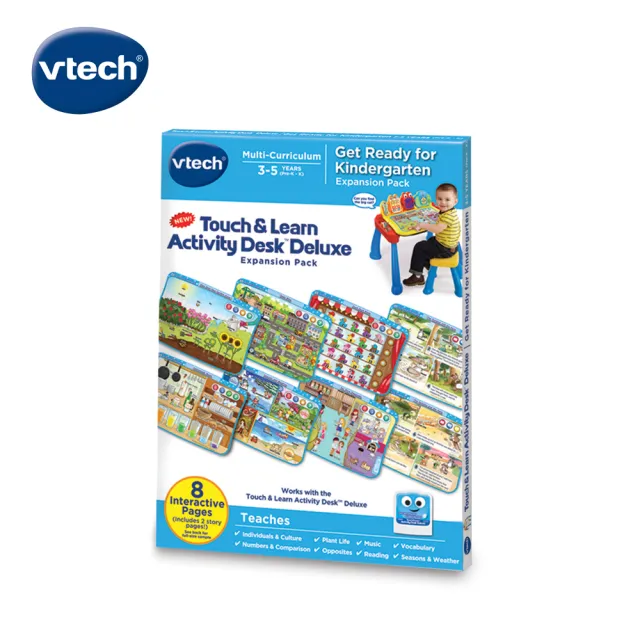 【Vtech】互動學習點讀桌圖鑑套卡組(幼兒園入學啟蒙3-5歲)