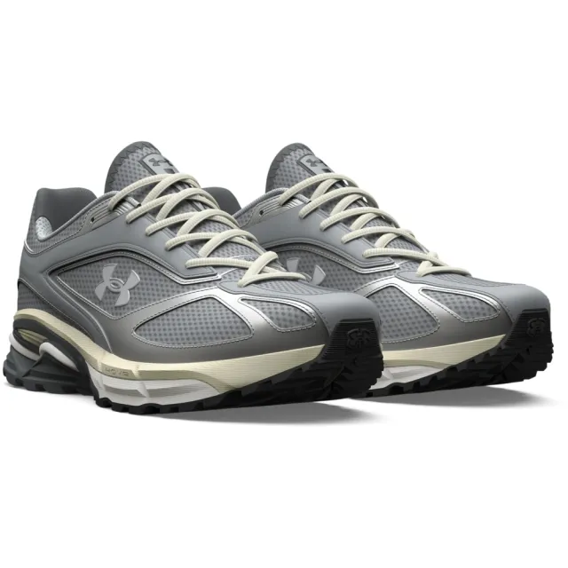 【UNDER ARMOUR】UA 男女同款 HOVR Apparition RTRFTR TC 休閒訓練鞋 運動鞋_3027595-100(灰色)