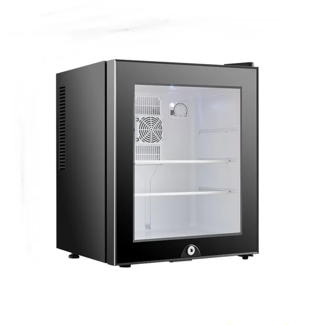 【Josie】40L冷藏冰箱 透明玻璃門帶鎖(冷藏櫃/保鮮櫃/紅酒櫃/冰箱/冷凍櫃)