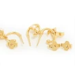 【Louis Vuitton 路易威登】M01025 經典Monogram花卉標誌Floragram系列三件組穿針式耳環(金色)