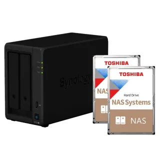 【Synology 群暉科技】搭 東芝 8TB x2 ★ DS723+ 2bay NAS 網路儲存伺服器