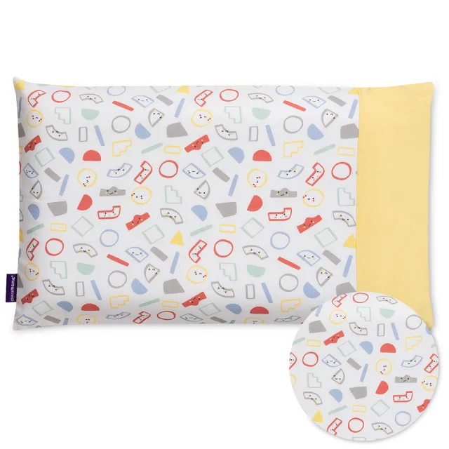 【ClevaMama】防扁頭嬰兒枕+枕套 0-12個月(超值優惠組 新生兒枕頭 寶寶枕頭  透氣枕頭 枕頭套 嬰兒枕頭套)