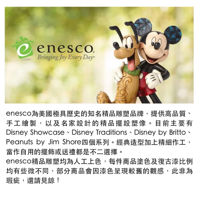 【Enesco】精品家飾 Disney 迪士尼 米奇和米妮牽手溜冰塑像居家擺飾