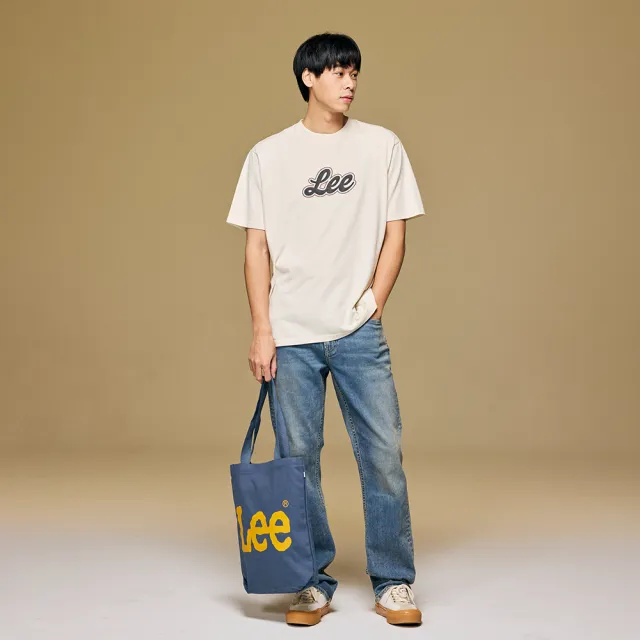 【Lee】男裝 短袖T恤 / 胸前草寫 LOGO印花 共4色 舒適版型(LB402029)