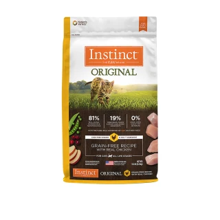 【Instinct原點】雞肉無穀全貓配方11lb(WDJ 貓飼料 無穀飼料 不含麩質 肉含量83%)