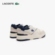 【LACOSTE】男鞋-Lineshot 皮革標誌運動休閒鞋(白/海軍藍色)