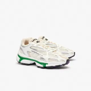 【LACOSTE】女鞋-L003 2K24 運動休閒鞋(白/綠色)