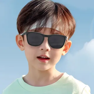 【ALEGANT】躍動時尚3-8歲兒童專用輕量矽膠彈性太陽眼鏡(台灣品牌100% UV400運動偏光墨鏡)