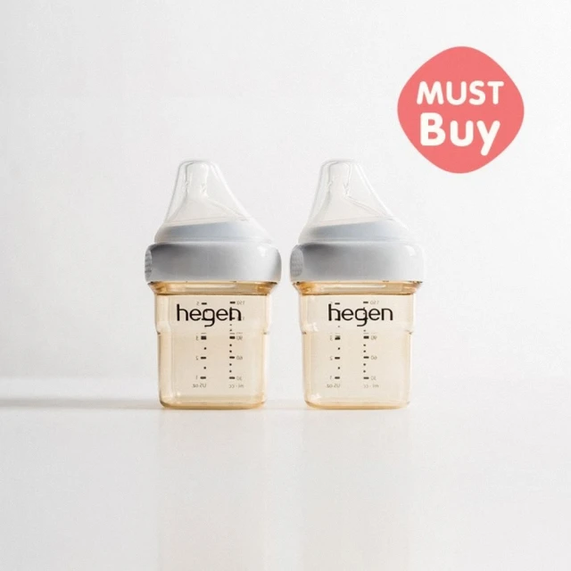 hegenhegen 金色奇蹟PPSU多功能方圓型寬口奶瓶 150ml 雙瓶組(母嬰用品 新生禮 月子中心 不含塑化劑)